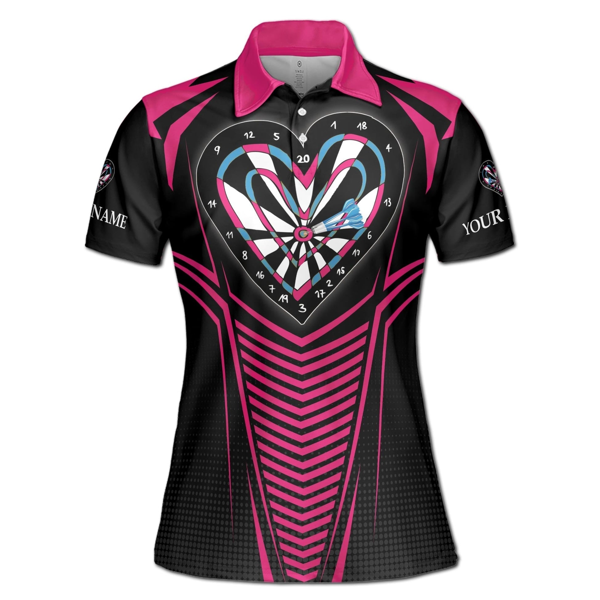 Custom Darts Polo Shirt Personalized Name Love I Know I Play Like A Girl Try To Keep Up Adult