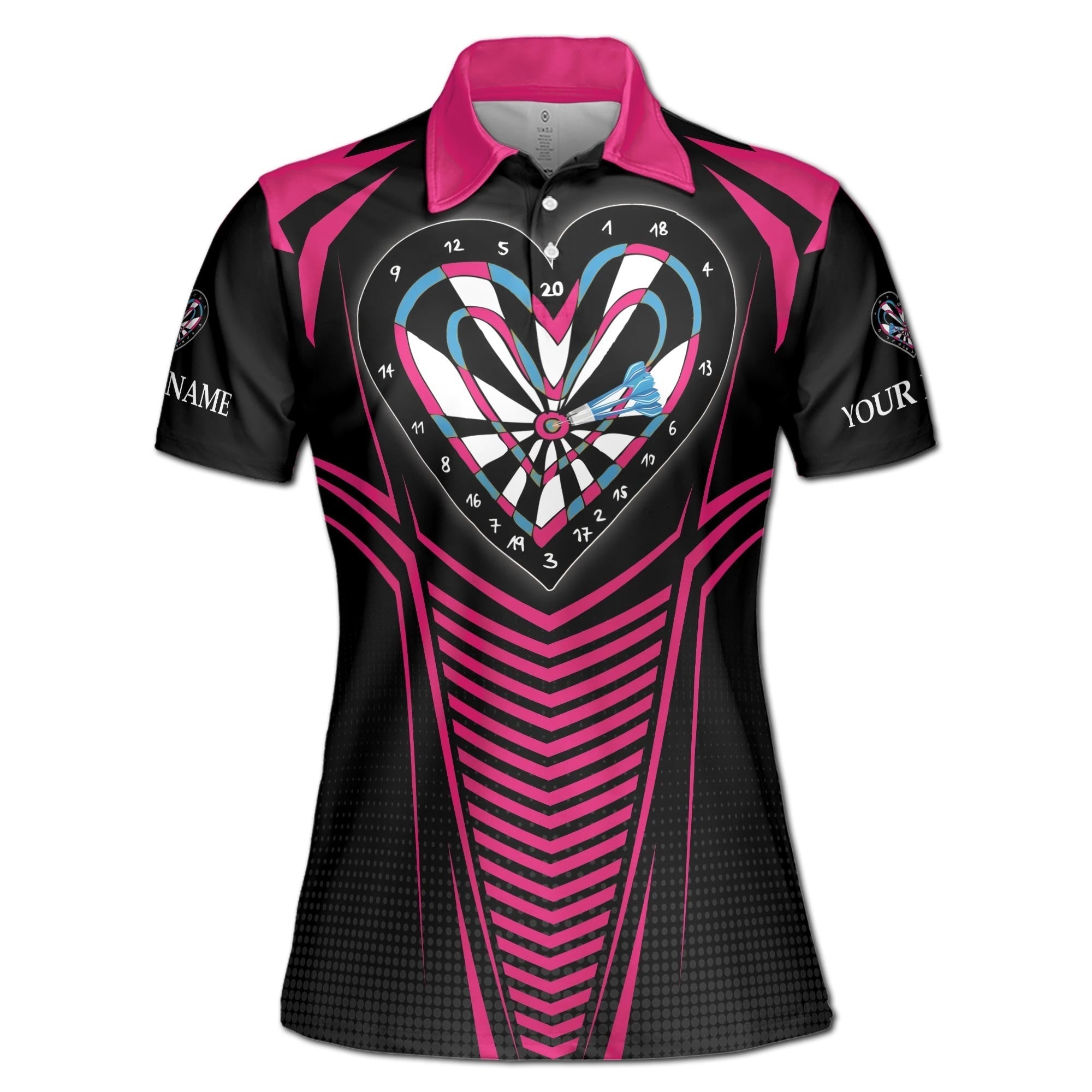 Custom Darts Polo Shirt Personalized Name Love I Know I Play Like A Girl Try To Keep Up Adult