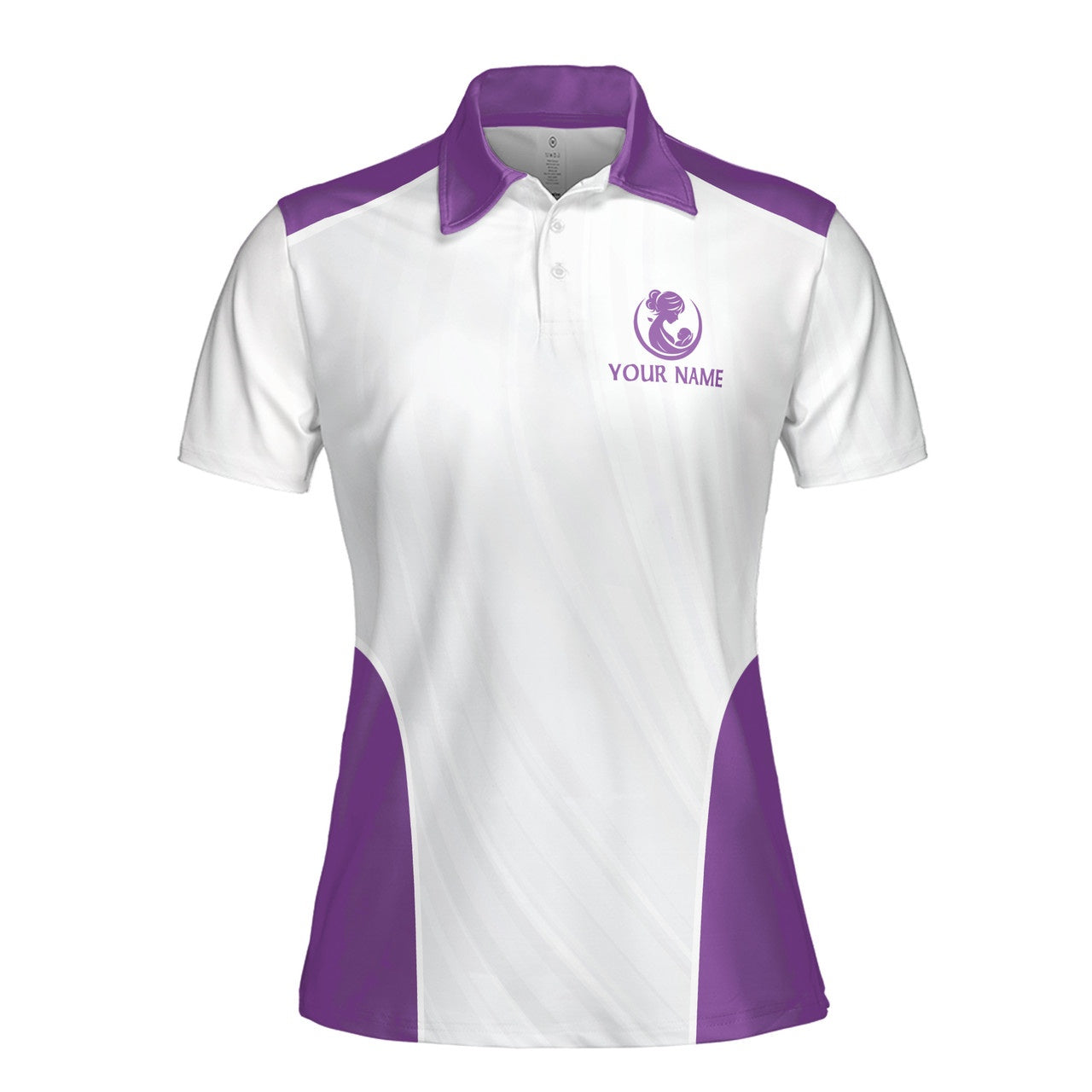 Custom Polo Shirt Name World Okayest Mom Ever Arrow White For Mom Adult